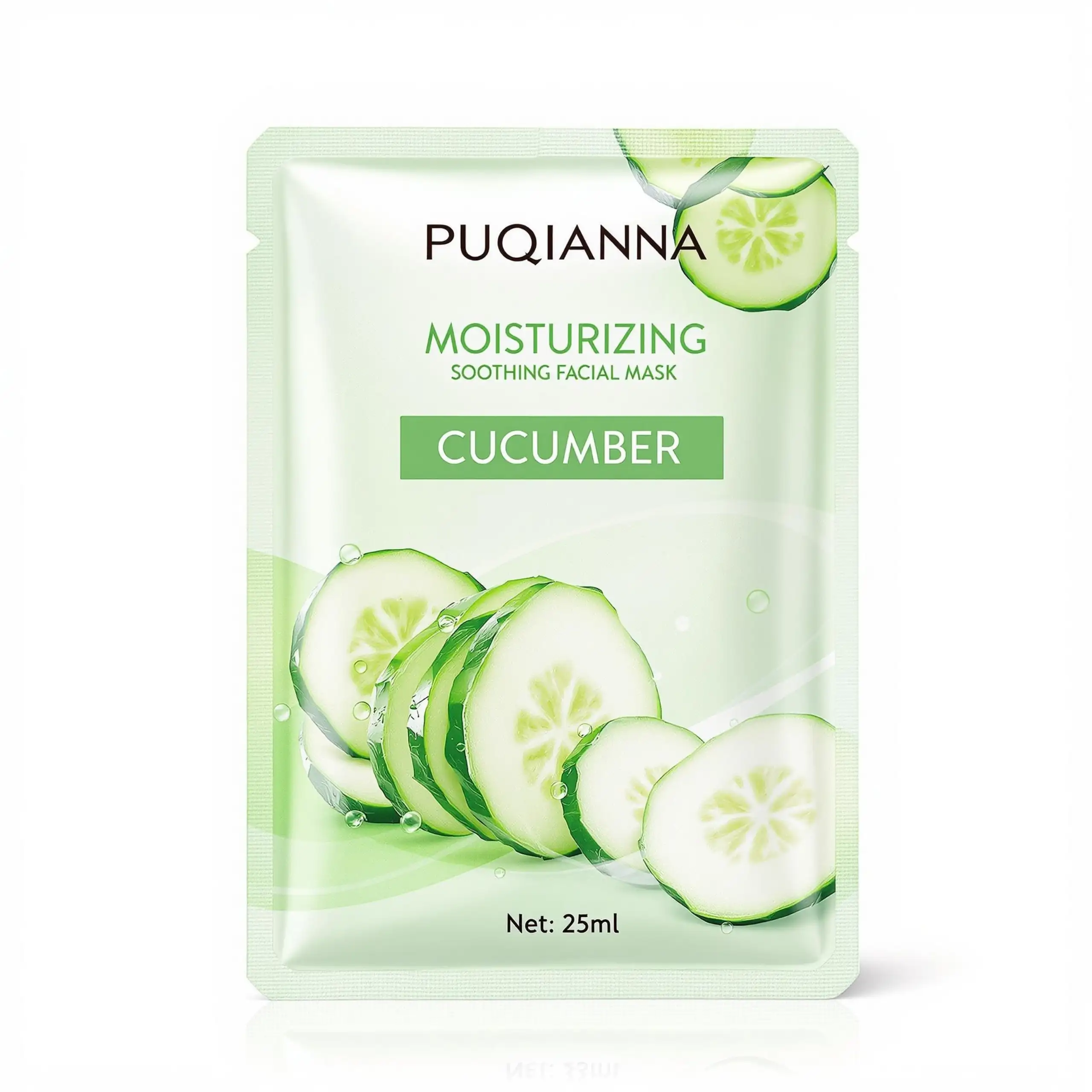 Cucumber Cooling Hydrating Facial Mask – Bulk (10 pcs)
